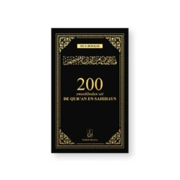 Kuran ve Sahihayn'dan 200 Dualar - Siyah / Altın