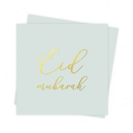 eid mubarak servetten bloemen