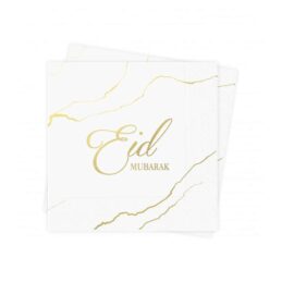 eid servetten wit goud bordeauxpaars