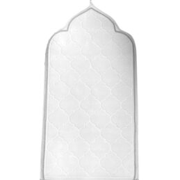 dome prayer rug white