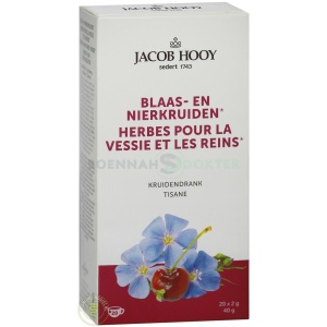 jacob hooy blaas en nier thee zakjes 20st