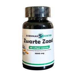 Soennah Dokter Zwarte Zaad Olie Softgel Capsules 90 Stuks
