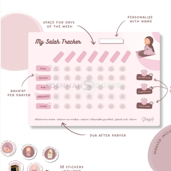 Salah Tracker Roze
