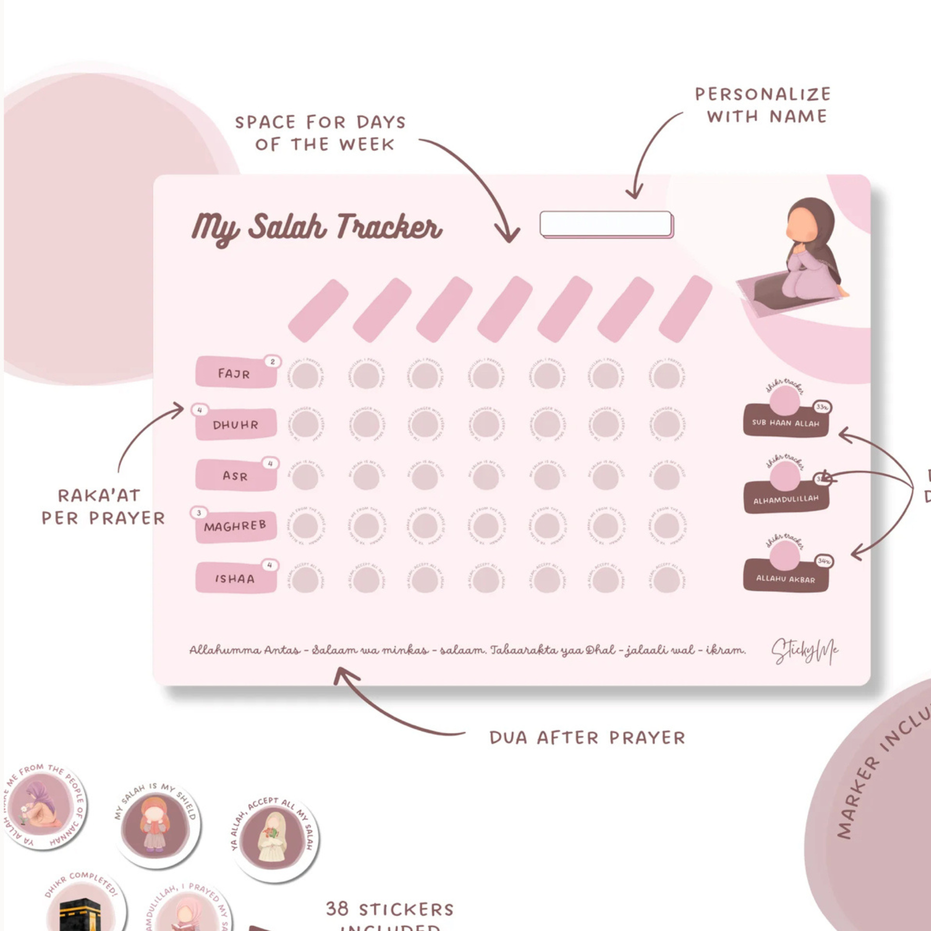 Salah Tracker Roze Salah Tracker Roze