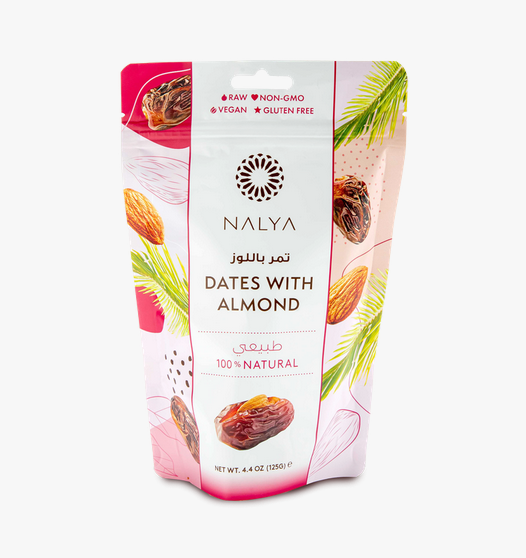 Screenshot 2025-10-24 at 01-33-23 Assorted Dates - Dates with Almond — Nakheel Alya Nakheel Alya Dadels met Amandelen 125 gr - Afbeelding 1