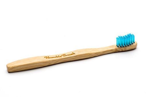 950895 Humble Brush Kids Tandenborstel - Blauw - Afbeelding 1